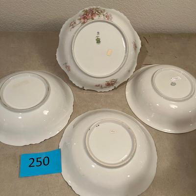 Lot of 4 Floral Bowls