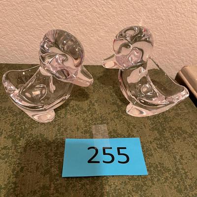 French Crystal Duck Votives