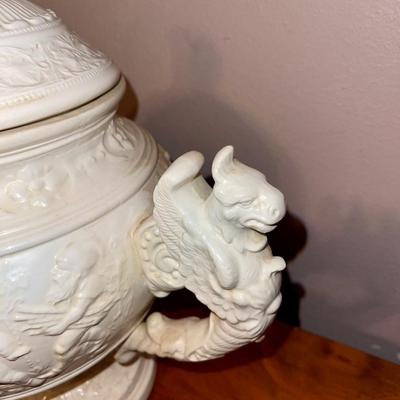 Stunning antique biscuit jar