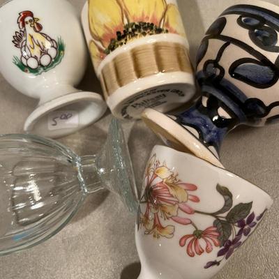 Assortment of egg cups