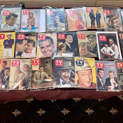 Vintage tv guide lot pre barcode