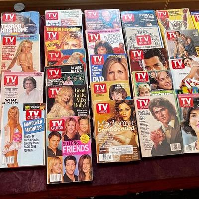 TV guide lot with barcodes