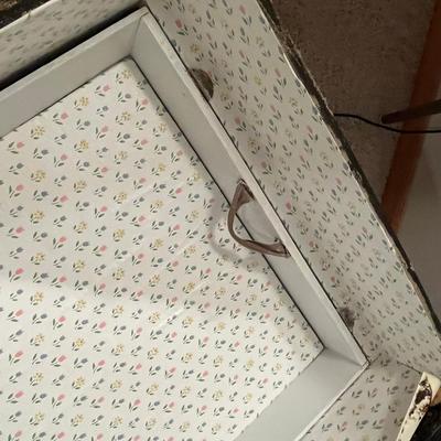 Antique Flat top Trunk