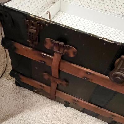 Antique Flat top Trunk