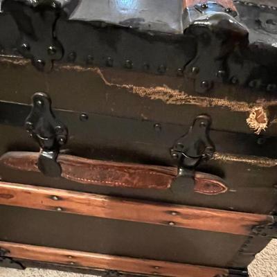 Antique Flat top Trunk