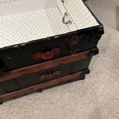 Antique Flat top Trunk