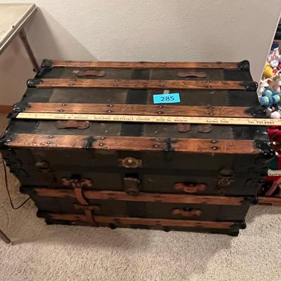 Antique Flat top Trunk