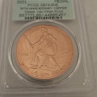 35th Anniversary copper medal