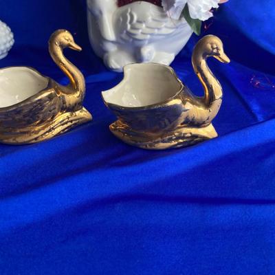 STANGOL GOLDEN GEESE AND AVON PORCELAIN