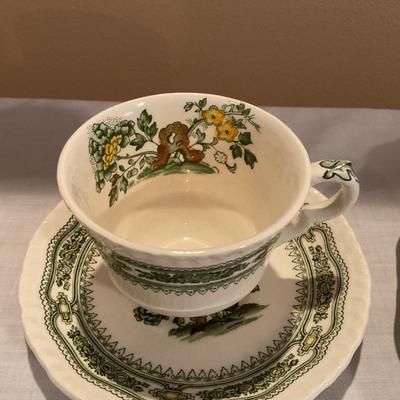 Masonâ€™s â€œManchuâ€ Green Ironstone China Set