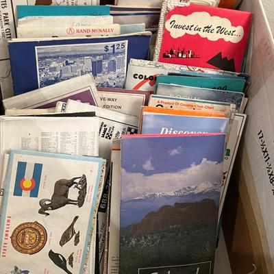 Box of Maps and brochures