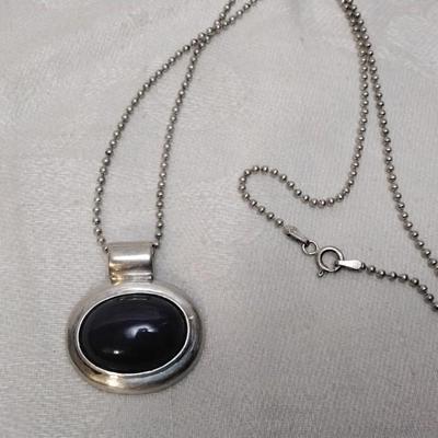 Vintage Lavender Turquoise 18" 925 Necklace