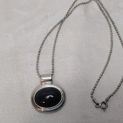 Vintage Lavender Turquoise 18" 925 Necklace