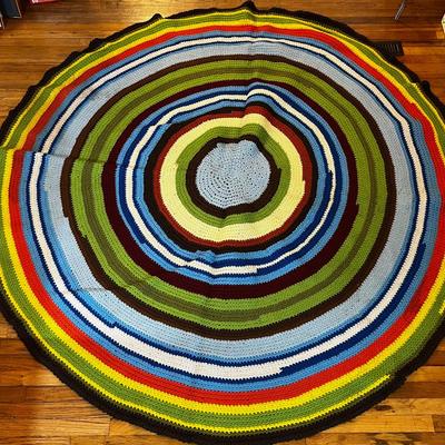 BIG Rainbow Hand Braided Rug