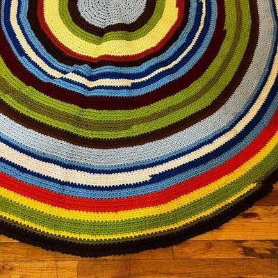 BIG Rainbow Hand Braided Rug
