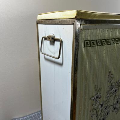 Laundry Hamper All Metal with Vinal Top