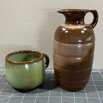 Frankoma Cup & Ewer 