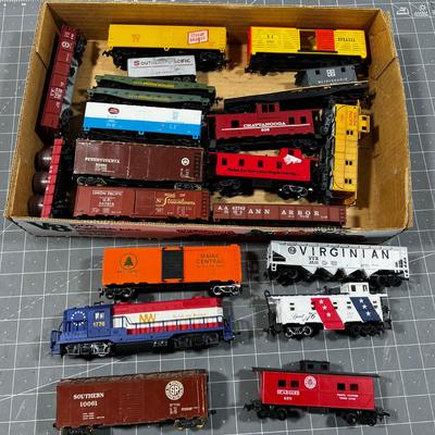 Large Lot of Train Cars