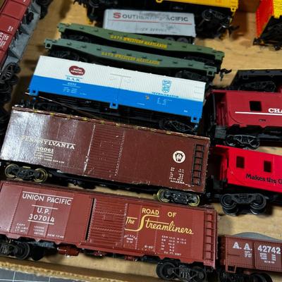 Large Lot of Train Cars
