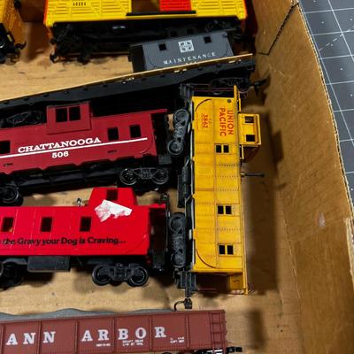 Large Lot of Train Cars