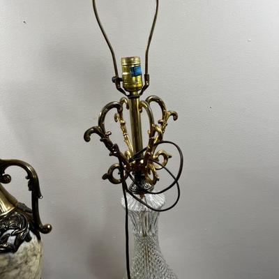 Many Hared BEAUTIFUL LAMPS, Marble, Glass, Brass &  Metal