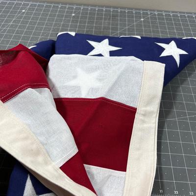 American 8 x 5 Cotton Embroidered Flag 50 Stars