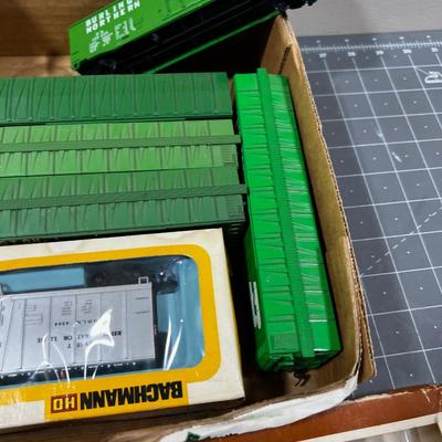 Box of HO Scale Box Cars 