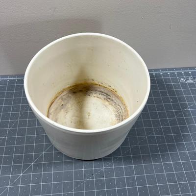 MCM White Ceramic Planter 