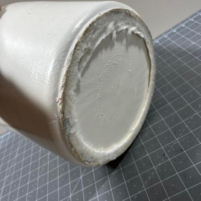 MCM White Ceramic Planter 