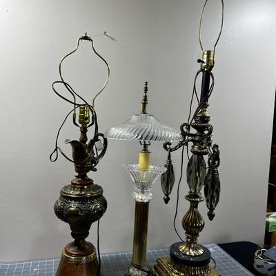 3 Decorator Lamps. - Statement Lamp