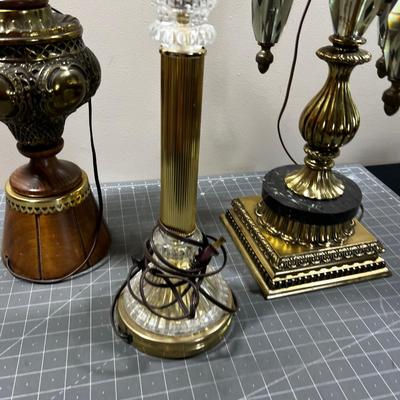 3 Decorator Lamps. - Statement Lamp