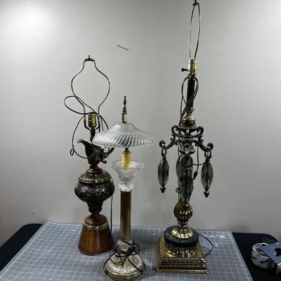 3 Decorator Lamps. - Statement Lamp