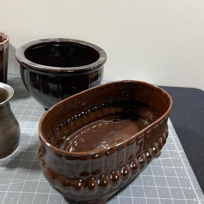 Brown Flower Pots