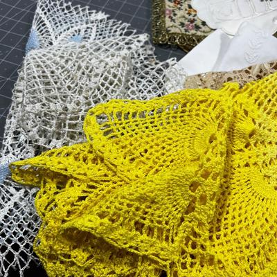 Doylies and mostly hand Crocheted