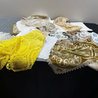 Doylies and mostly hand Crocheted