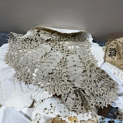 Doylies and mostly hand Crocheted