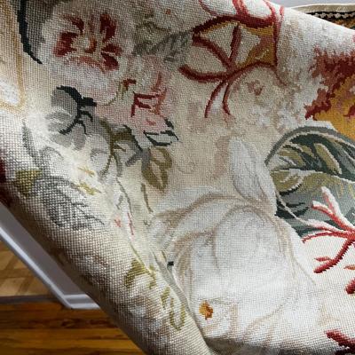 NICE~ Large NEEDLEPOINT Coverlet, Wall-hanging, etc.