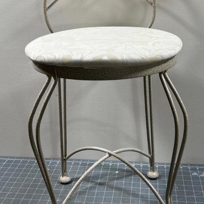 Lovely Off White WIRE Vanity Stool 