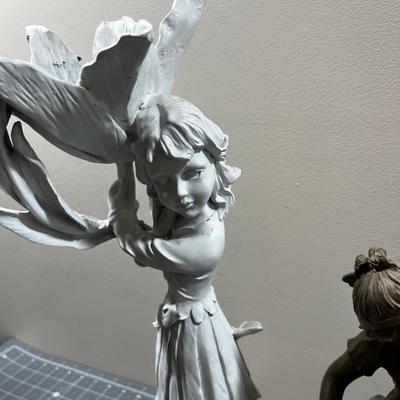 2 Fairy  Statues 