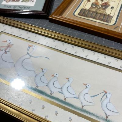 6 Small Framed Pictures Mostly 8 x 10