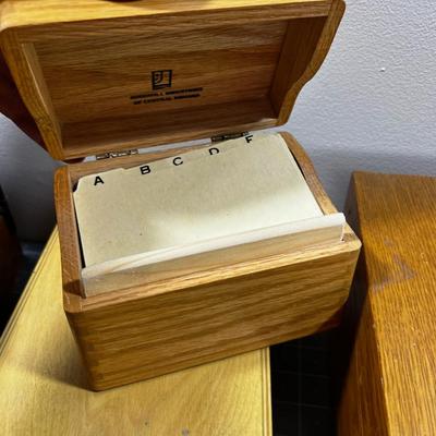 Wood Boxes In & Lou Letter box, Index Boxes. ETC. 
