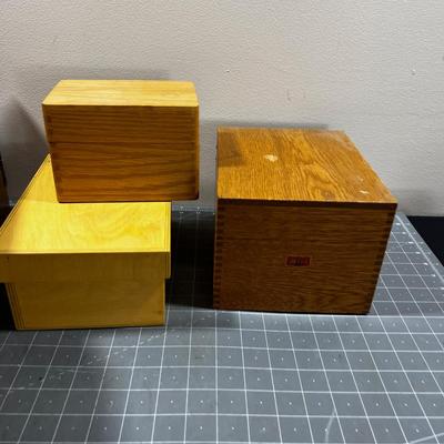 Wood Boxes In & Lou Letter box, Index Boxes. ETC. 