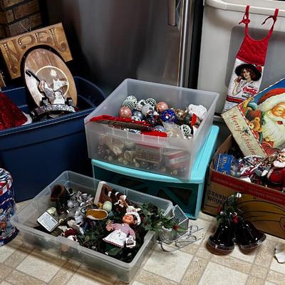 Ginormous Collection of used  CHRISTMAS DECORATIONS. 