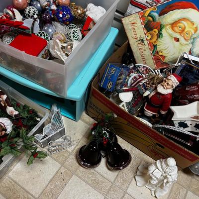 Ginormous Collection of used  CHRISTMAS DECORATIONS. 
