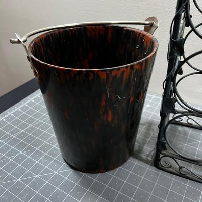2 Ice Buckets and a Wine Rack. Backlite 