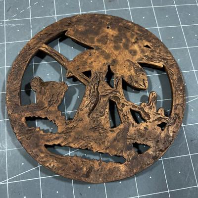 Syroco Wood Round Mexican Plaques 