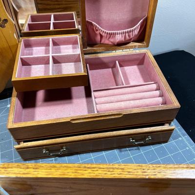 Lots of Wood Jewelry Boxes, Tray and Shadow Box etc. 