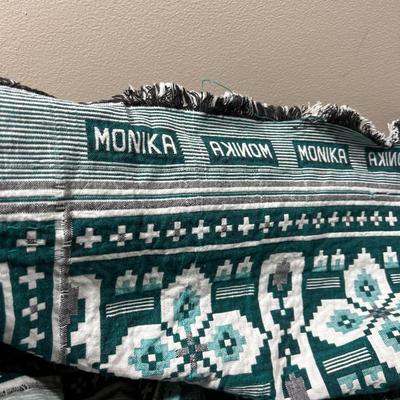 Blanket of Green Deer, Like New