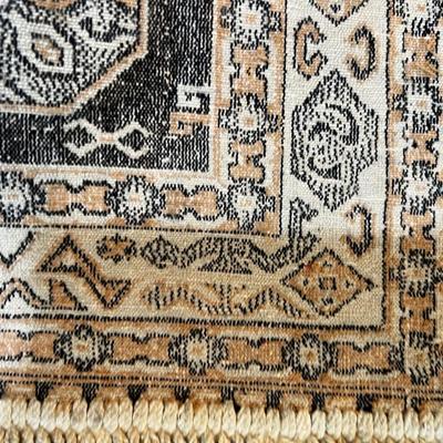 Nice Runner, Blue/Oatmeal Color Fine Weave