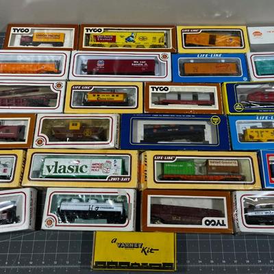 Several Train Cars Mostly new in the Box 